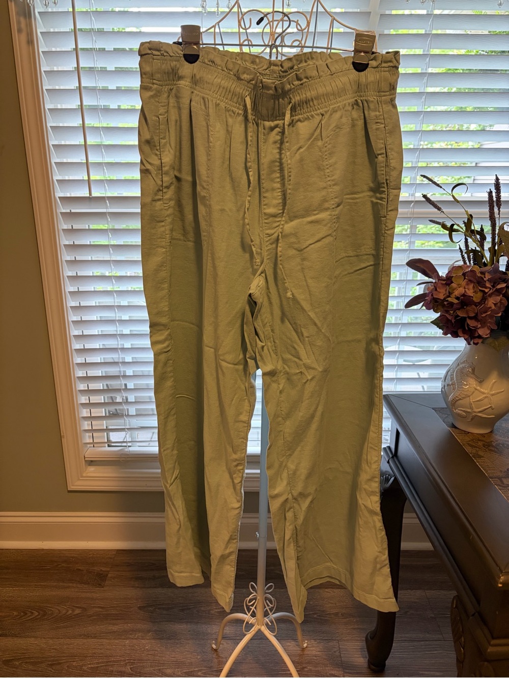 American Eagle wide leg linen pant
